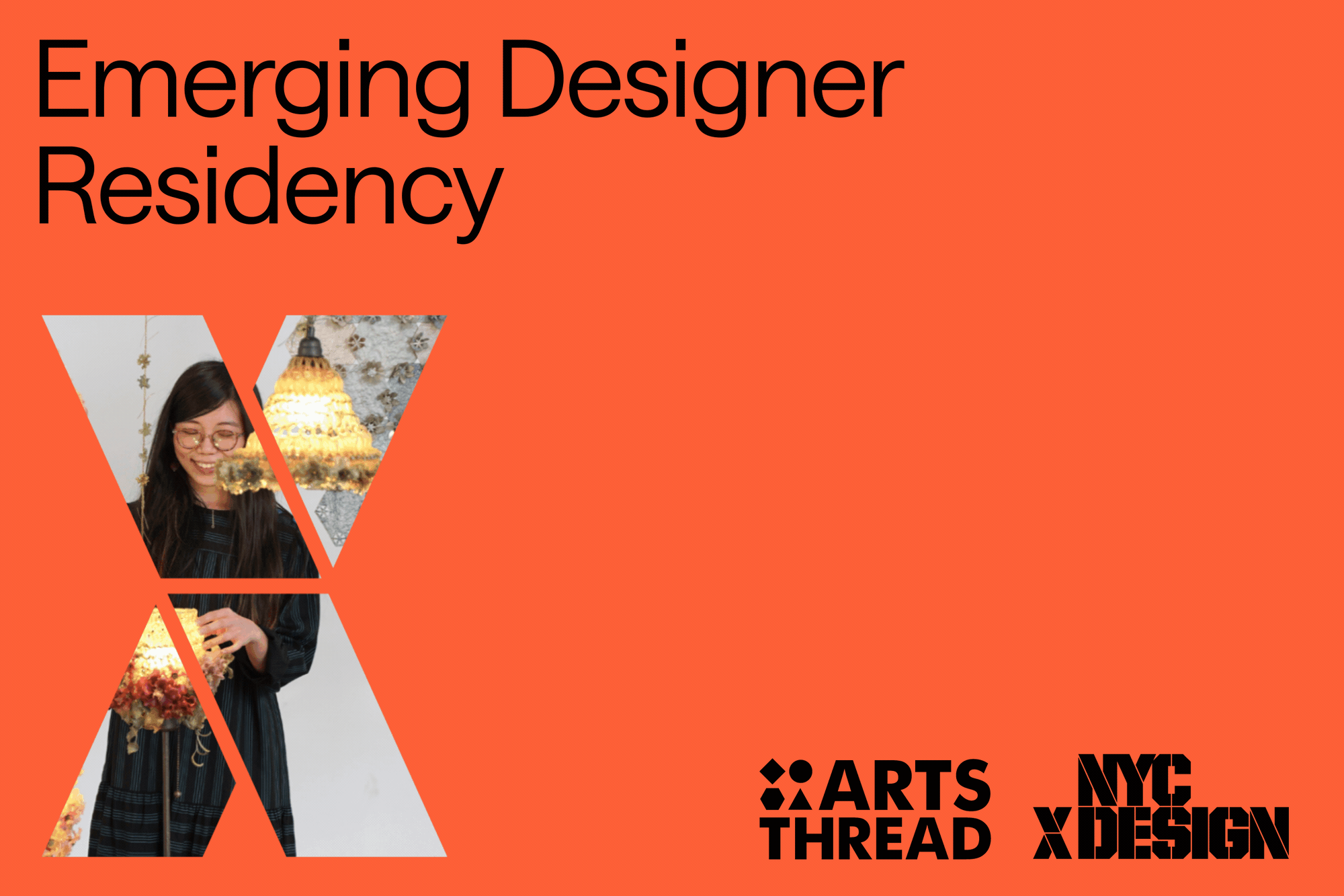Emerging Designer Residency Graphic Sponsored by Arts Thread and NYCxDESIGN